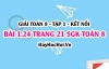 Bài 1.24 SGK Toán 8 tập 1 Kết nối tri thức